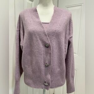 ☃️☃️H&M Women’s Polyester/Acrylic/Wool/Elastane Blend 2 Piece Cardigan, M